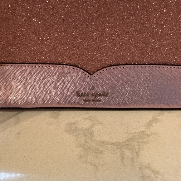 Kate Spade Lola Rose Pink Glitter Crossbody Handbag WKR00081 Beautiful 😍 - Picture 2 of 12